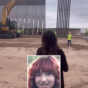 State of #Texas installs a border wall panel for their daughter | Check Description