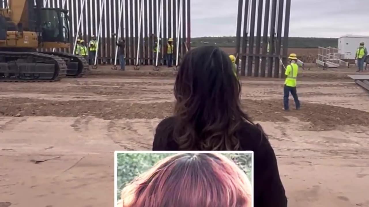 State of #Texas installs a border wall panel for their daughter | Check Description