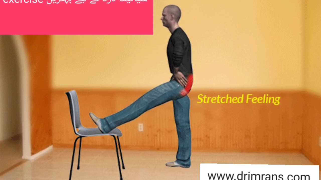 Hamstring Stretch exercise for sciatica pain