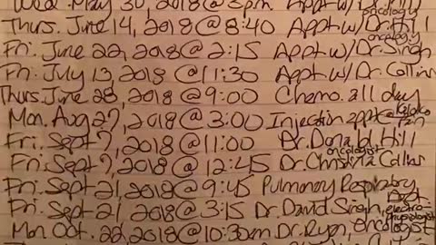 2018: September, October & November