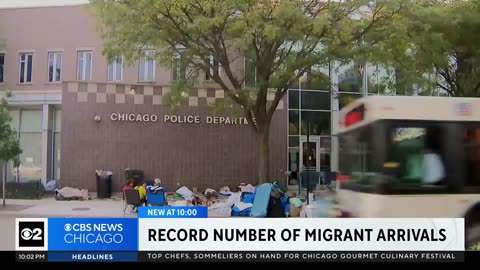 Record number of migrant arrivals in Chicago this weekend