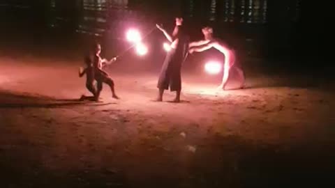 Night fire show