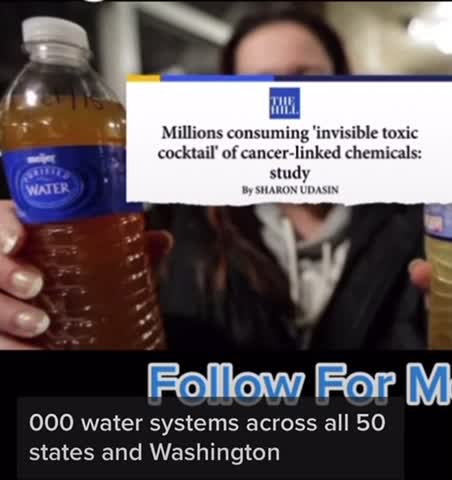 Millions of Americans drinking tap water contaminated cancer linked chemicals