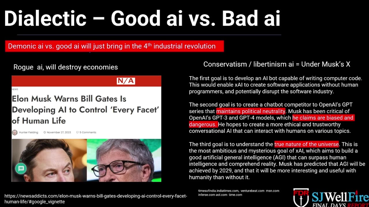 Bill Gates or Elon's Ai to Run the World = False Choice