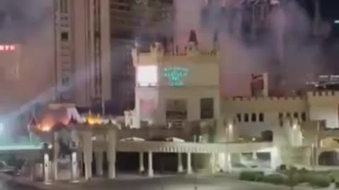 Firings crackers in the city