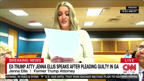 Former Trump campaign lawyer Jenna Ellis has tearfully pleaded guilty