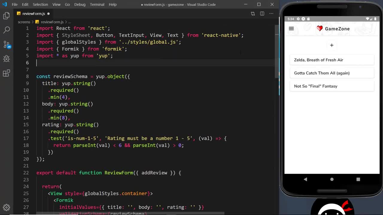 React Native Tutorial #34