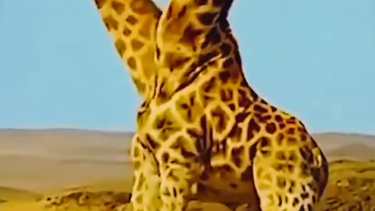 Fighting giraffes