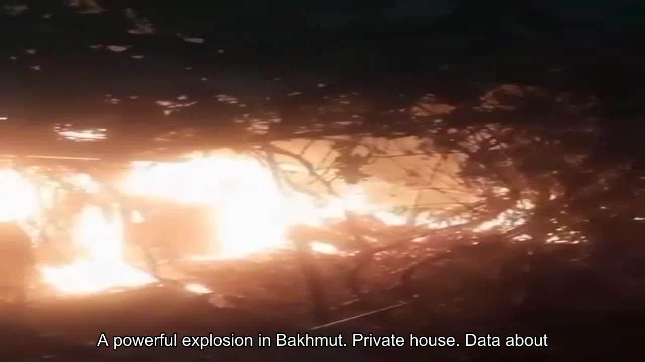 A powerful explosion in Bakhmut. Private house. There are no data on victims.