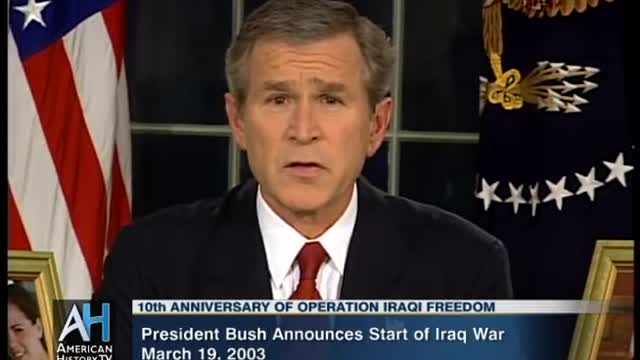 President Bush Announces Start of Iraq War