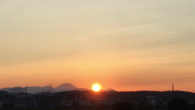 Beautiful Sunset in Tamagawa Tokyo
