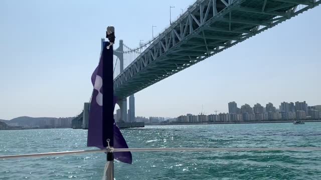 Fluttering flag