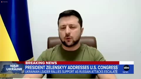 Zelenskyy addresses US Congress l