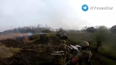 special forces inspect the positions of the destroyed unit of the Armed Forces of Ukraine