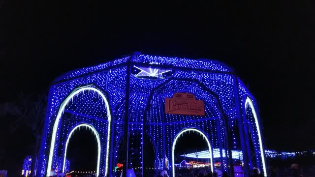 Illumination light show at Santa's Wonderland