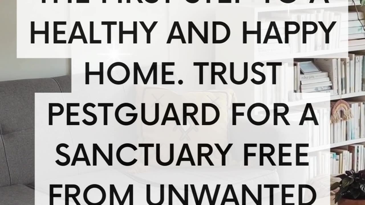 Pest-free is the first step to a healthy and happy home 🏡