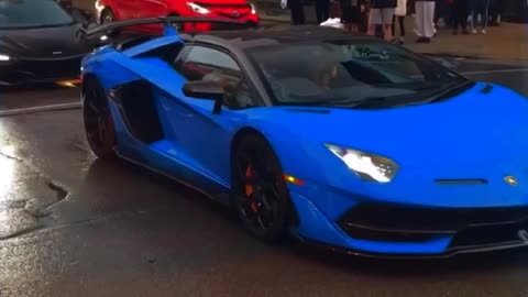 Blue Lamborghini