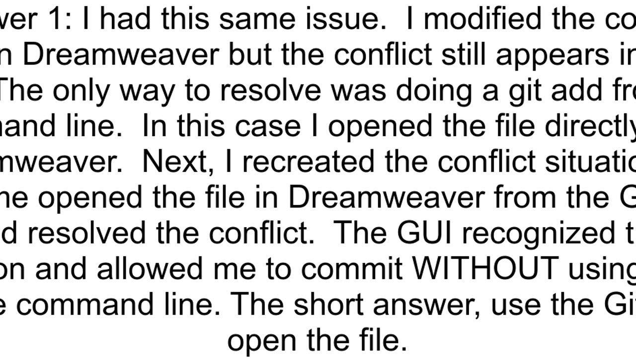 How do I mark conflicts as resolved in the git GUI tool