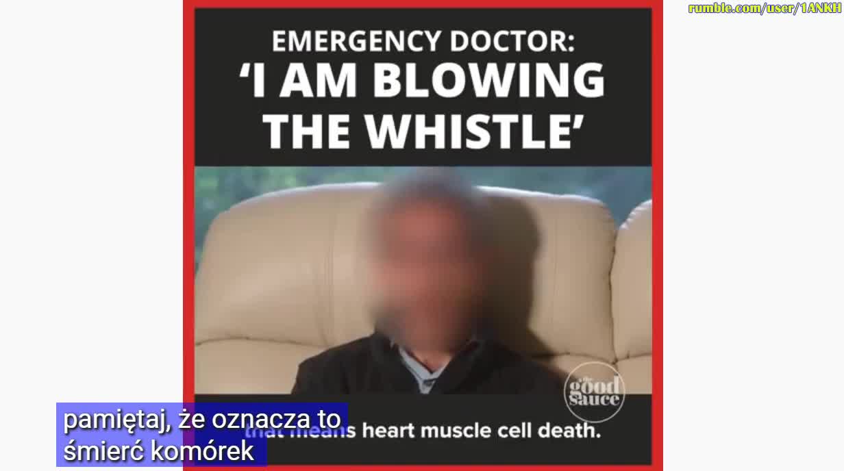 EMERGENCY DOCTOR I AM BLOWING THE WHISTLE THE GOOD SAUCE