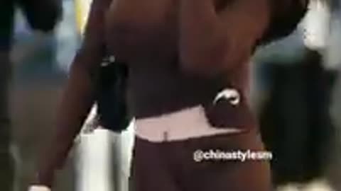 Very long lady