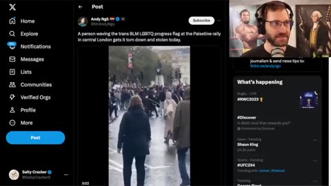 Salty Cracker - Gays Attacked & Chased Out of Pro Palestine Rally