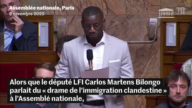 Alors que le député LFI Carlos Martens Bilongo parlait du « drame de l'immigration clandestine