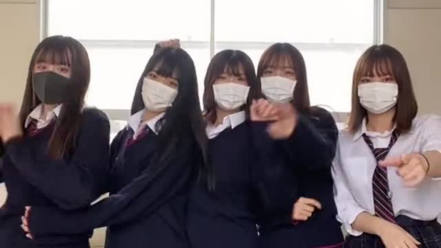 Japanese high-school hot students dancing