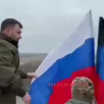 Russian armies are flying the Russian flag over Ukraine