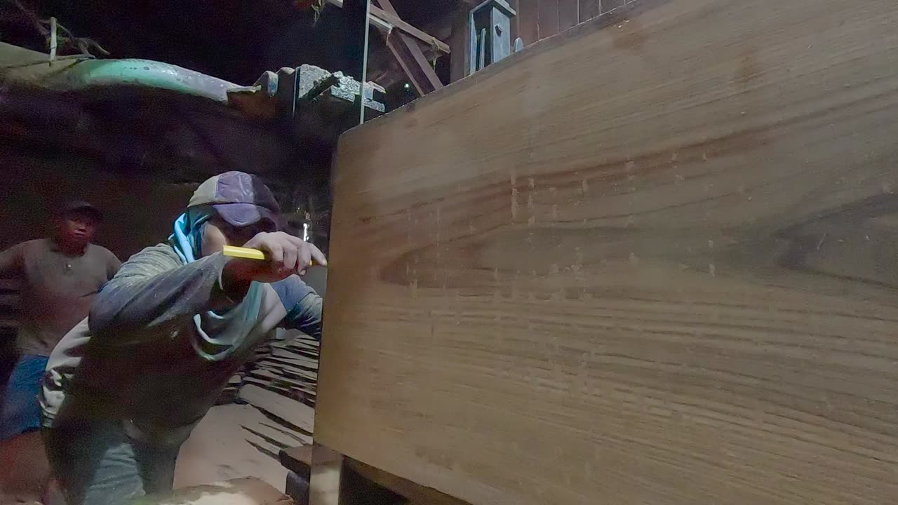 big log sawmill process