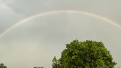 Beautiful Rainbow over the Florida Horizon