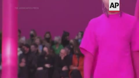 Valentino gets ‘pretty in pink’ in bold Paris show