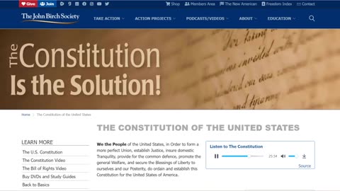 THE CONSTITUTION! YOU HAVE A RESPONSIBILITY TO HEAR IT!