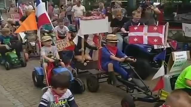 V Holandsku se k protestům farmářů přidávají i děti
