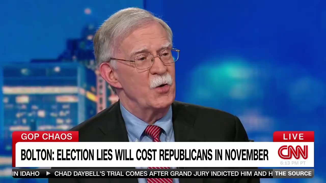 John Bolton is voting for Dick Cheney - not parody