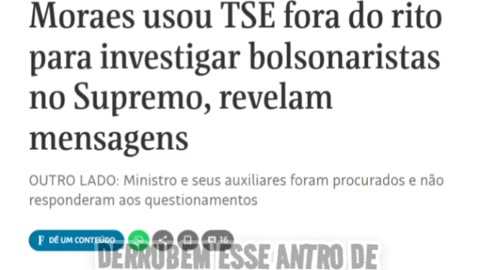 DERRUBEM ESSE ANTRO DE DITADORES ISSO NÃO É UM TRIBUNAL É UMA FACÇÃO CRIMINOSA.