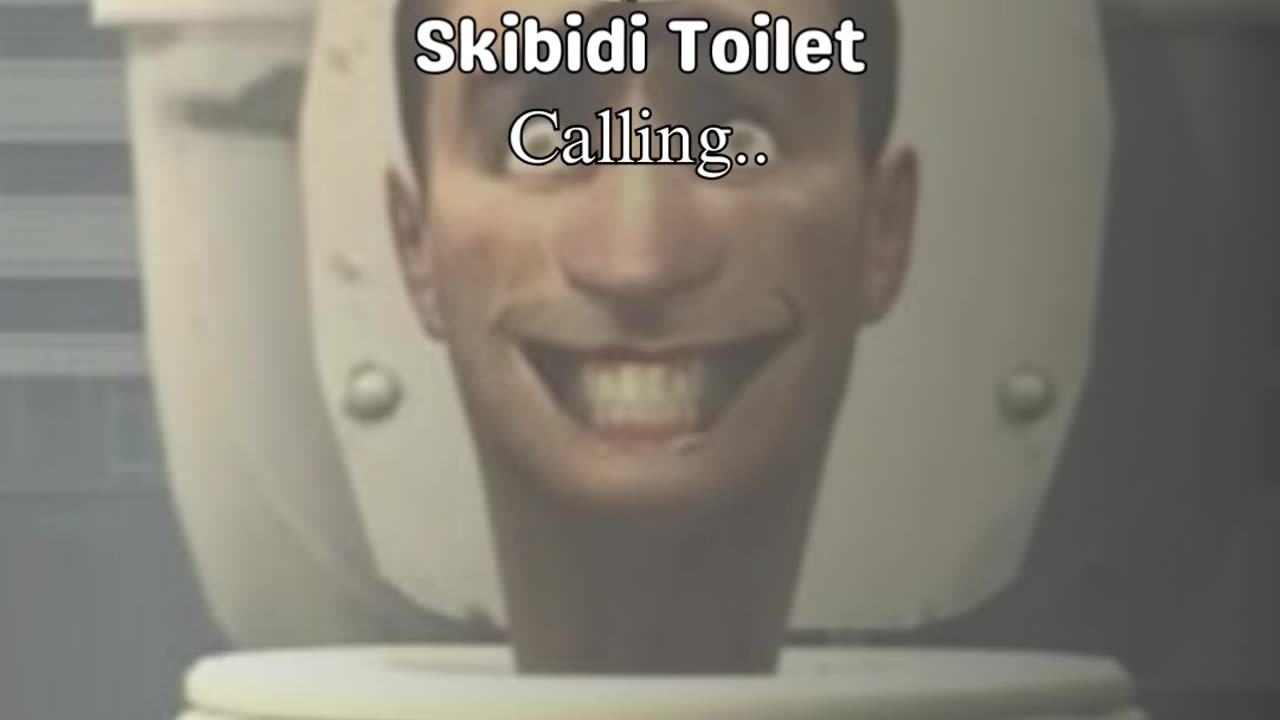 Skibidi Toilet on the phone