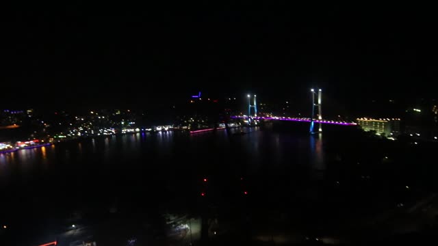 Cable car off the coast of Yeosu, Korea