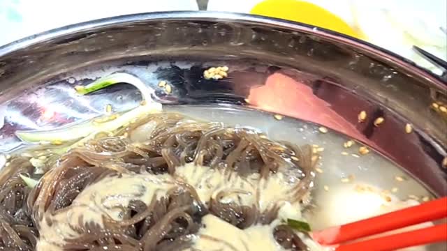 Korean Cold buckwheat noodle!
