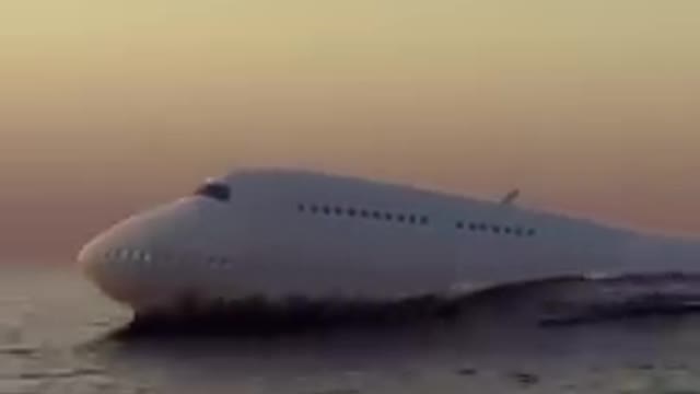 Unbelievable Scene | Plane Falls Into The Ocean!