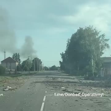 Ukrainian Vehicle Driving Through Sudzha