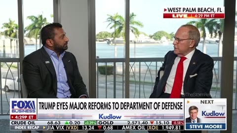 Kash Patel joined Larry Kudlow for a great interview! - 11/14/24