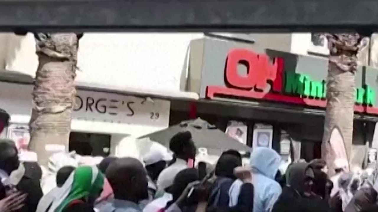 Mandela's Grandson Leads Palestine Solidarity March