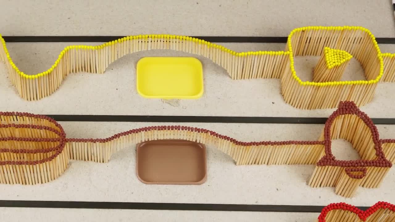 WHICH MATCH COLOR IS FASTER? Match Colors Race Experiment