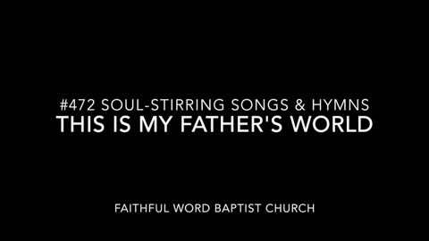 This is My Father's World Hymn sanderson1611 Channel Revival 2017