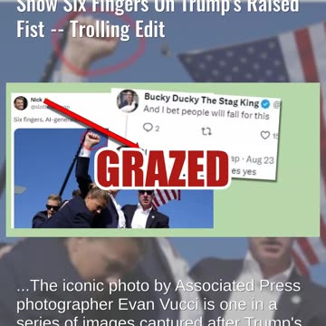 Fact Check: Image After Assassination Attempt Does NOT Show Six Fingers On Trump's Raised Fist