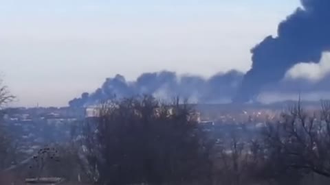 Oil burning in vasylkiv, kyiv,Ukraine