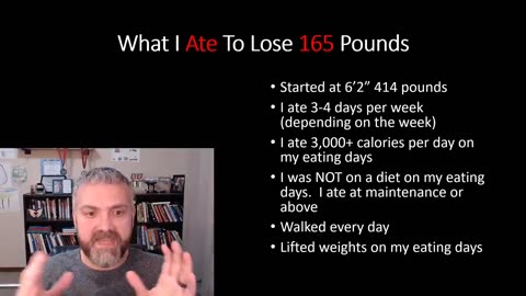 What I Ate to Lose 165 Pounds (with Alternate Day Fasting)