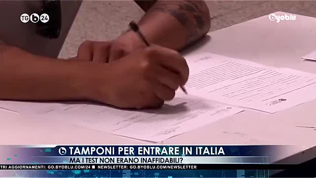 TAMPONI PER ENTRARE IN ITALIA - BYOBLU24 15.12.2021