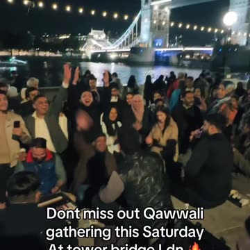 Immigrants are shouting and singing on London Bridge, which is visited by