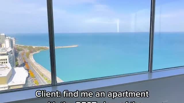 Client: find me an apartment with the BEST view of the lake